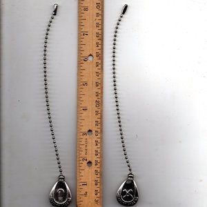 2Pcs/Set Ceiling Fan Pull Chain Ornaments Extension Chains